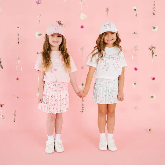 Sweet Wink Soft Pink | Cherry Bow Athletic Short