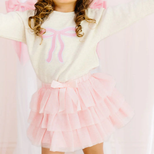 Sweet Wink Soft Pink | Ballet Bow Tiered Tutu