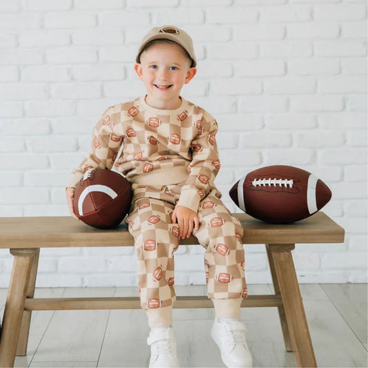 Sweet Wink Neutral | Football Checkered Jogger