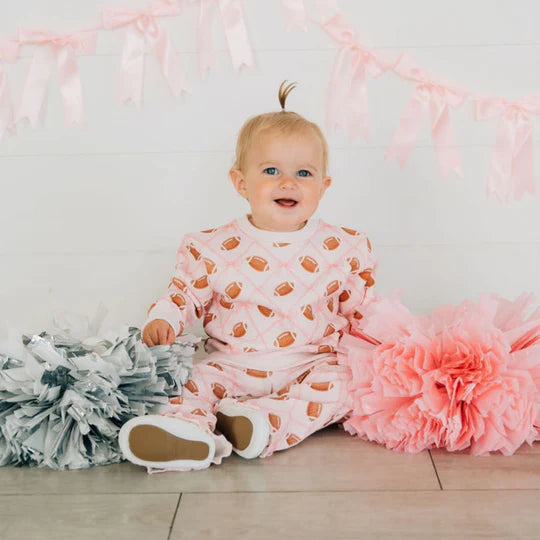 Sweet Wink Ballet Pink | Football Trellis Flair Legging
