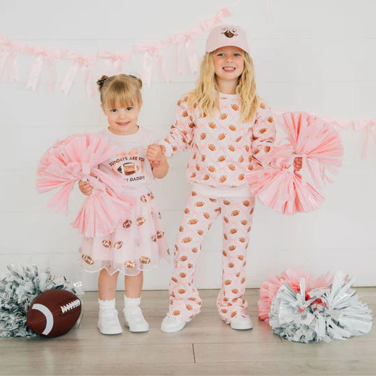 Sweet Wink Ballet Pink | Football Trellis Flair Legging