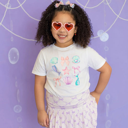Sweet Wink White | Mermaid Cutie Short Sleeve T-Shirt