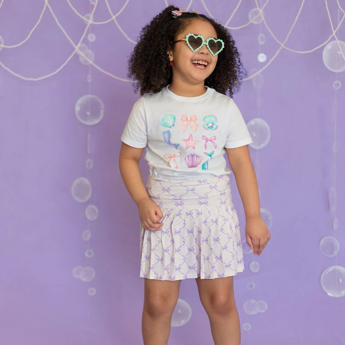 Sweet Wink White | Mermaid Cutie Short Sleeve T-Shirt