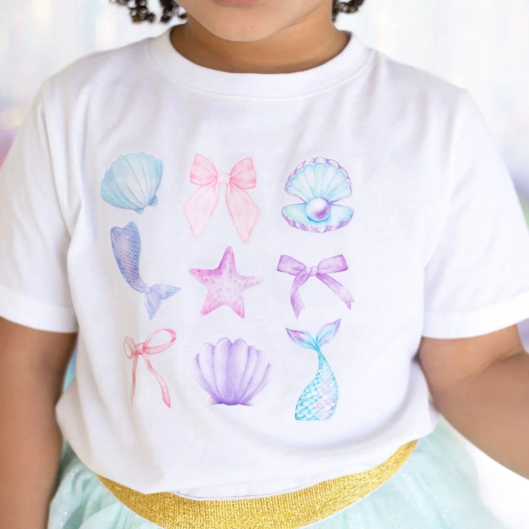 Sweet Wink White | Mermaid Cutie Short Sleeve T-Shirt