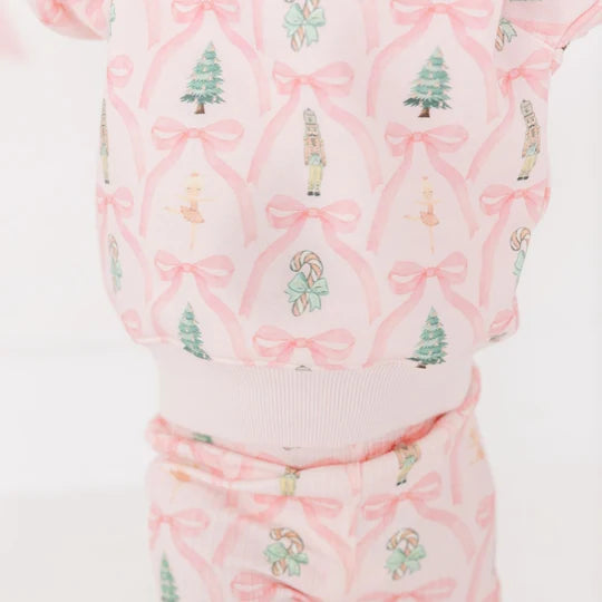 Sweet Wink Ballet Pink | Nutcracker Trellis Christmas Sweatshirt