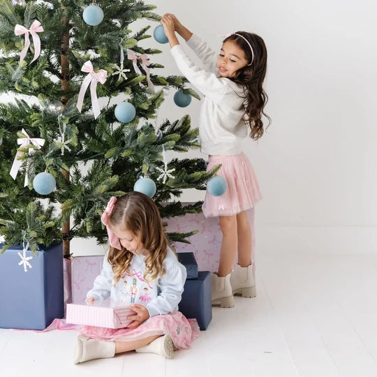 Sweet Wink Pastel Blue | Nutcracker Embroidered Christmas Sweater