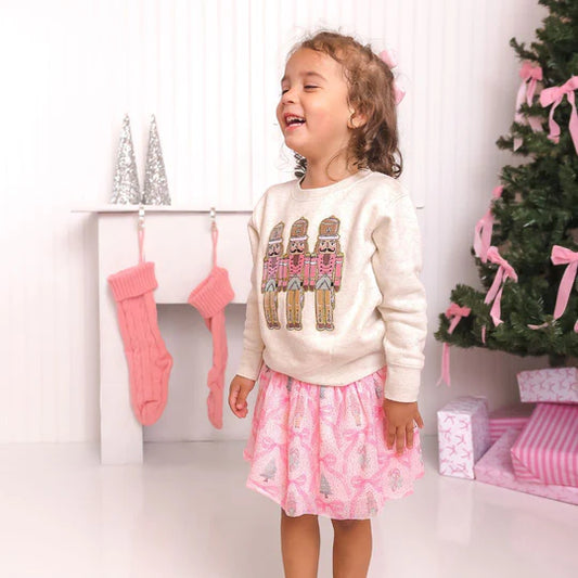 Sweet Wink Pastel | Nutcracker Patch Christmas Sweatshirt