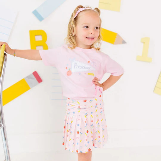 Sweet Wink Ballet Pink | Preschool Pennant Short Sleeve T-Shirt