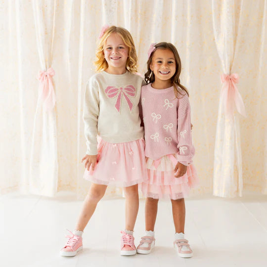 Sweet Wink Cream & Soft Pink | Pretty Pearl Petal Tutu