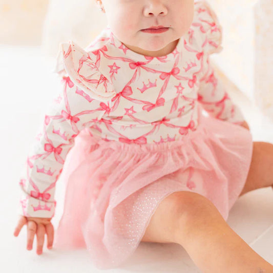 Sweet Wink Soft Pink | Princess Coquette Long Sleeve Tutu Bodysuit