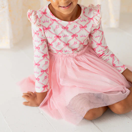 Sweet Wink Soft Pink | Princess Coquette Long Sleeve Tutu Dress