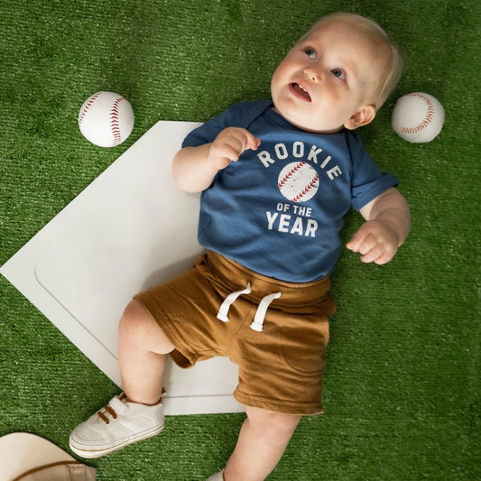 Sweet Wink Indigo | Rookie of The Year Short Sleeve Bodysuit