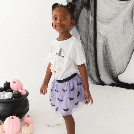 Sweet Wink White | Spooky Girlie Halloween Short Sleeve T-Shirt
