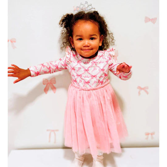 Sweet Wink Soft Pink | Princess Coquette Long Sleeve Tutu Dress