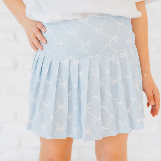 Sweet Wink Sky Blue | Bow Trellis Athletic Skort