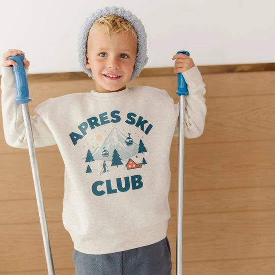 Sweet Wink Natural Heather | Apres Ski Club Sweatshirt