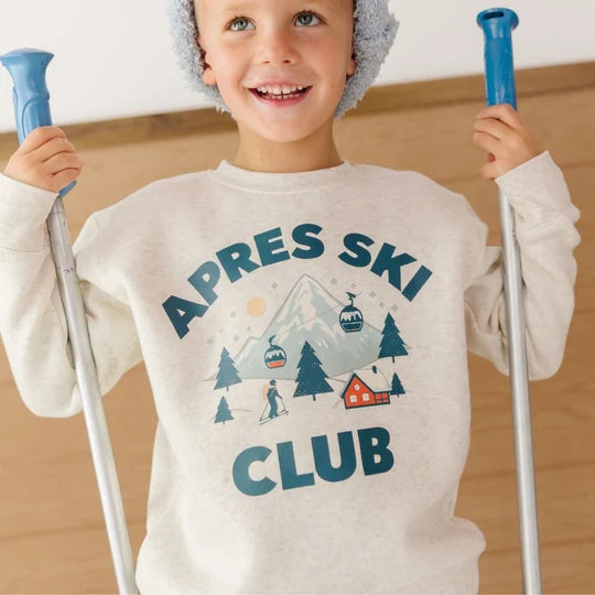 Sweet Wink Natural Heather | Apres Ski Club Sweatshirt
