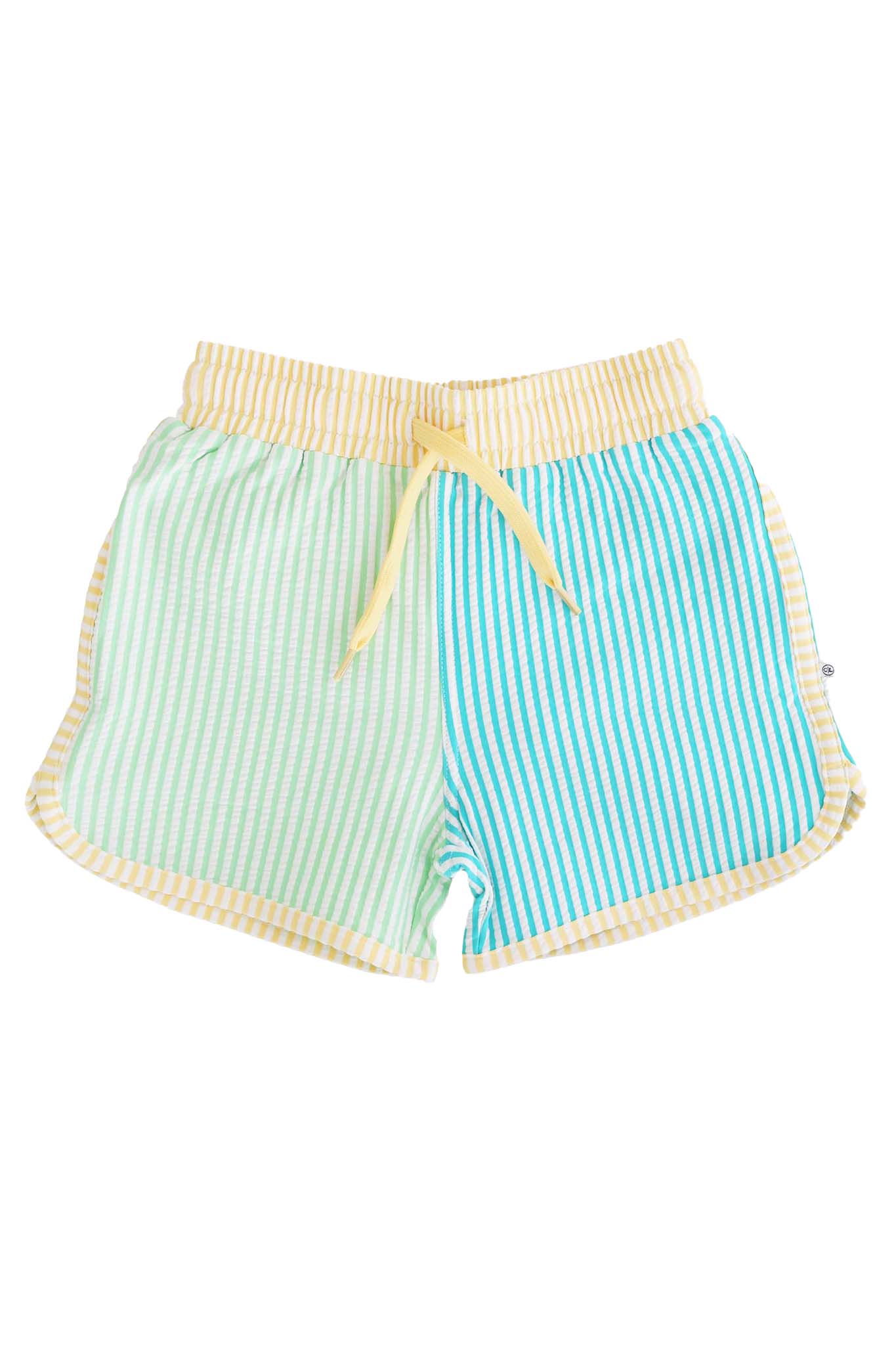Caden Lane Multi-Colored | Seersucker Swim Trunks