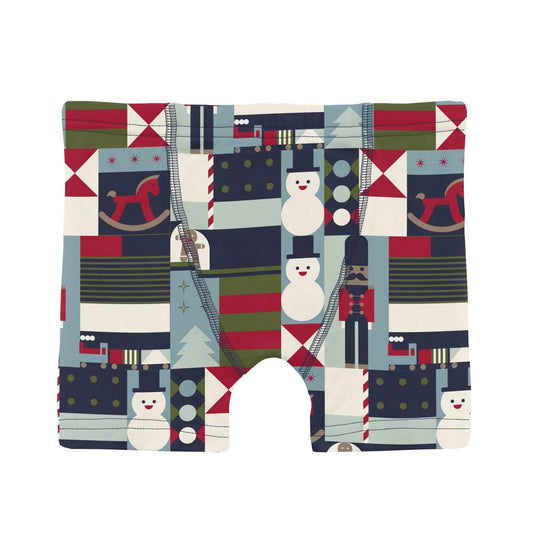 KicKee Peacoat Mod Christmas | Print Boxer Brief