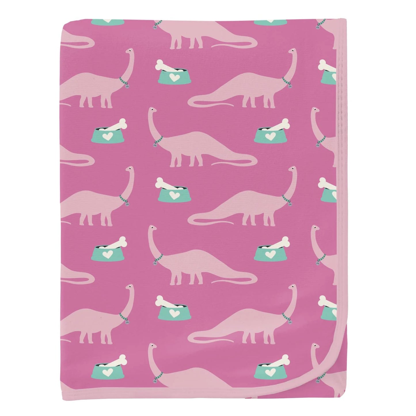 Kickee Tulip Pet Dino | Print Swaddling Blanket