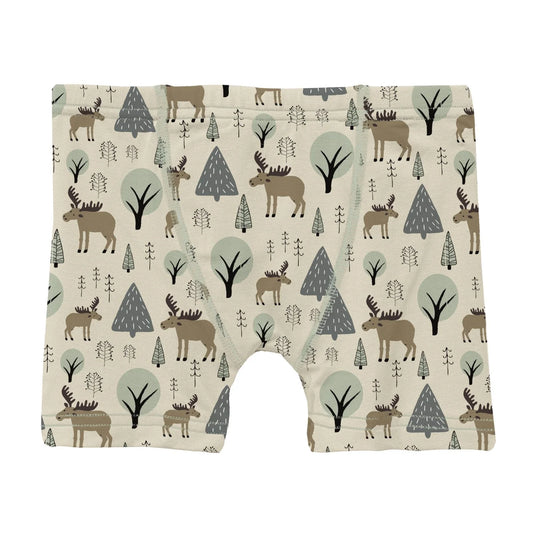 KicKee Natural Forest Moose | Print Boxer Brief