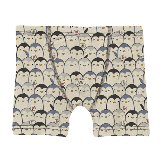 KicKee Moonlight Penguin | Print Boxer Brief