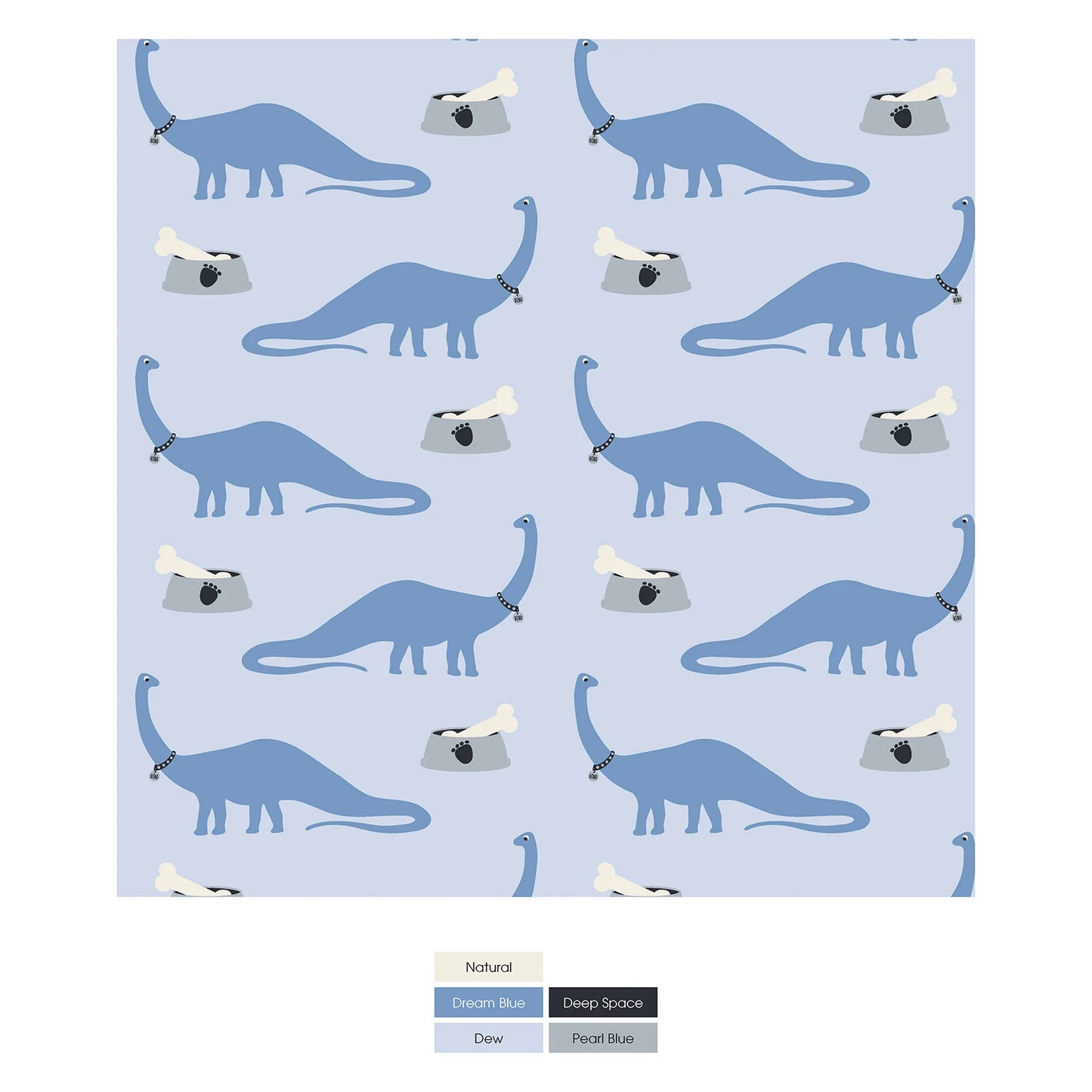 Kickee Dew Pet Dino | Print Swaddling Blanket