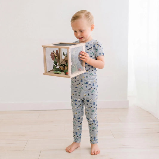 KicKee Dove Bugs | Short Sleeve Graphic Tee PJ Set