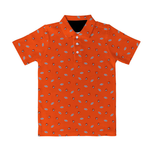 Vive La Fete OSU Orange | Logo Short Sleeve Polo Shirt