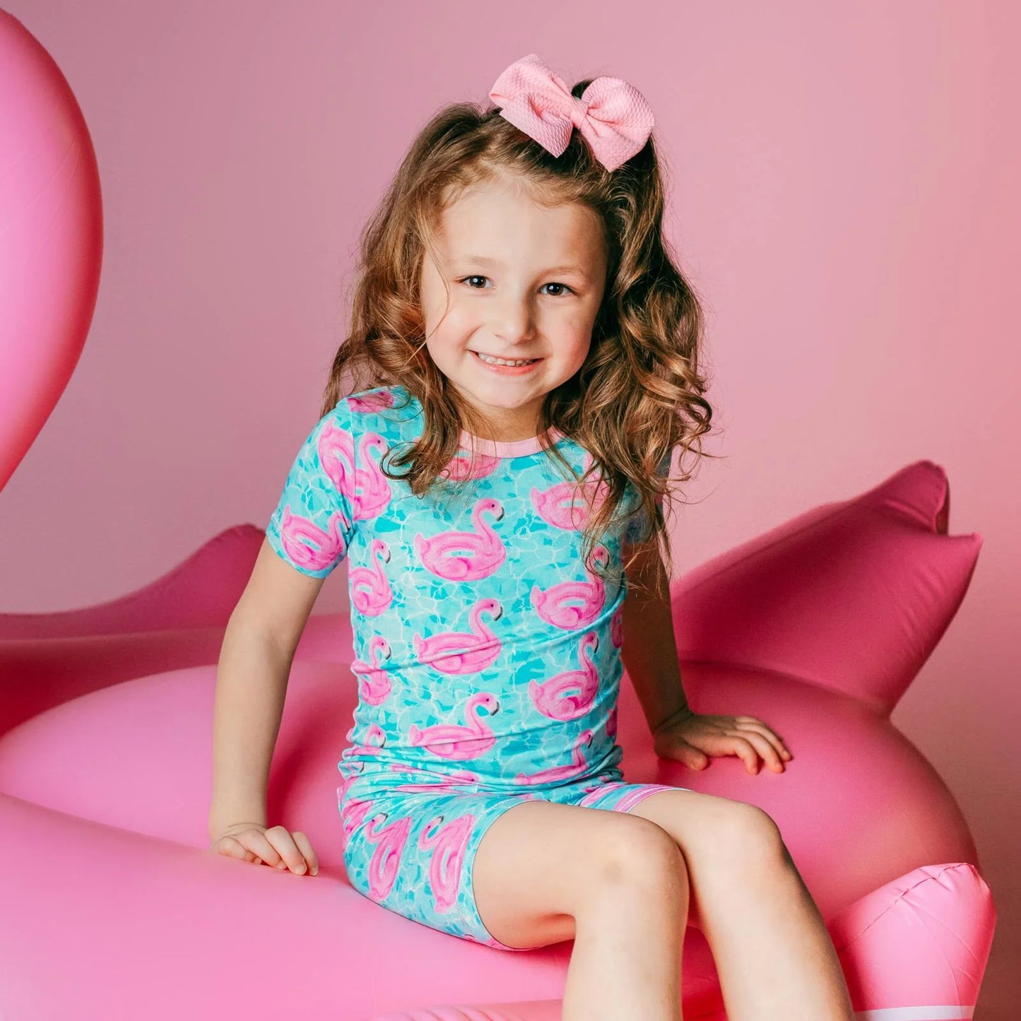 KicKee Pool Party | Print Short Sleeve PJ Set With Shorts