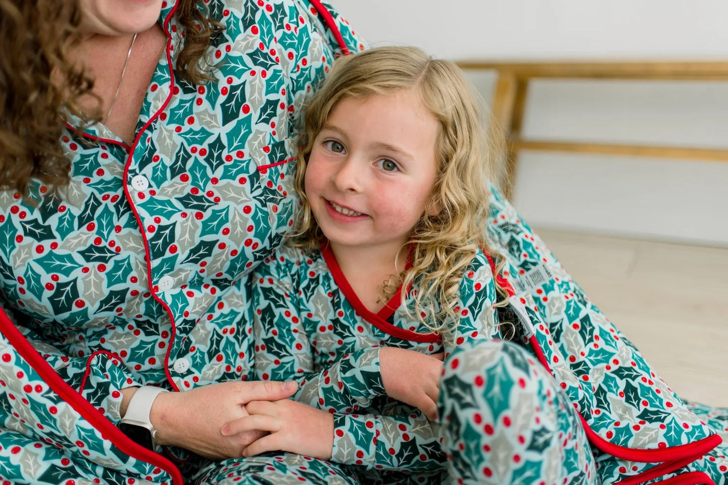 KicKee Spring Sky Holly | Print Long Sleeve Kimono PJ Set