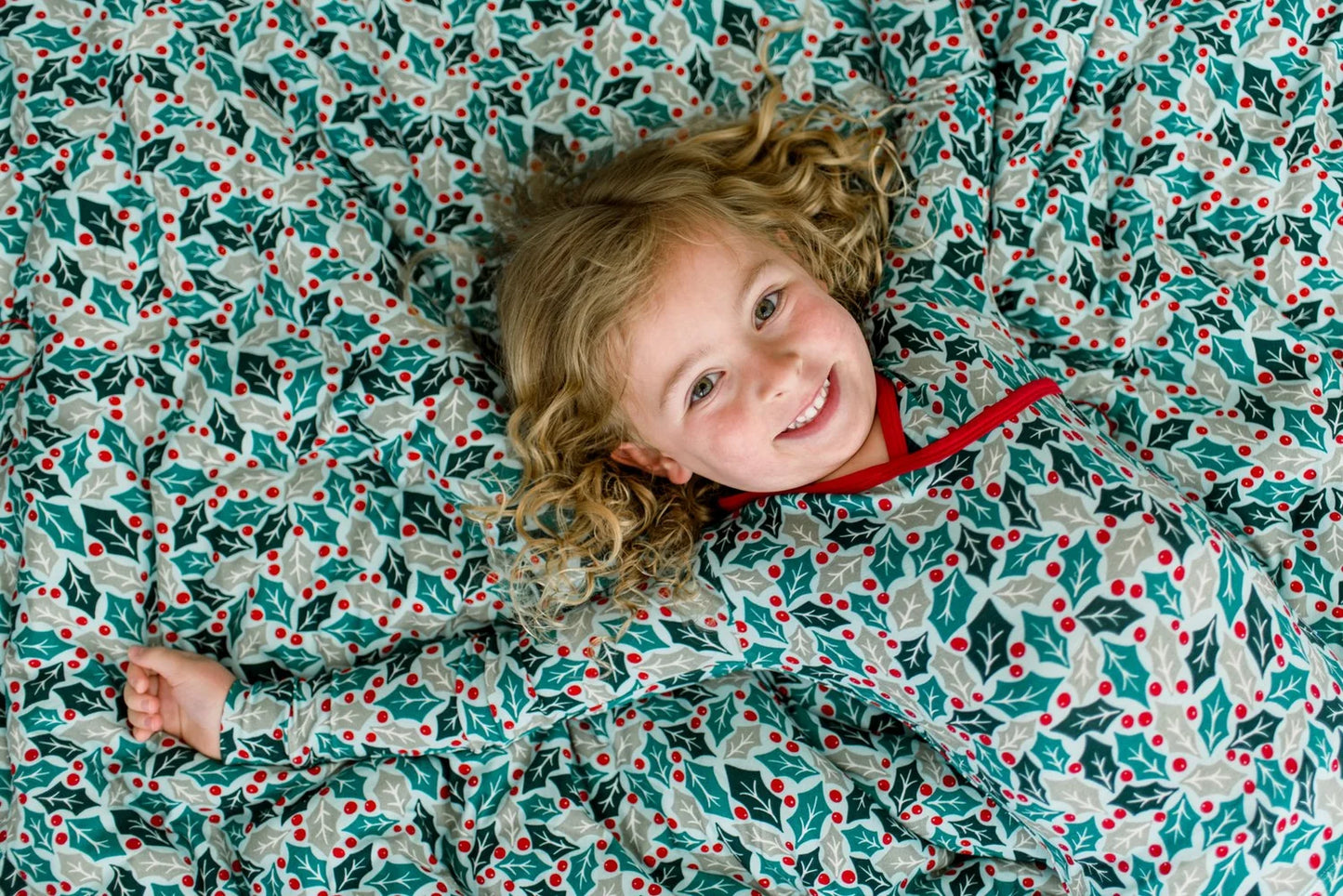 KicKee Spring Sky Holly | Print Long Sleeve Kimono PJ Set