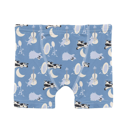 Kickee Dream Blue Hey Diddle Diddle | Print Boxer Brief