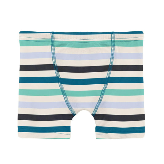 Kickee Little Boy Blue Stripe | Print Boxer Brief