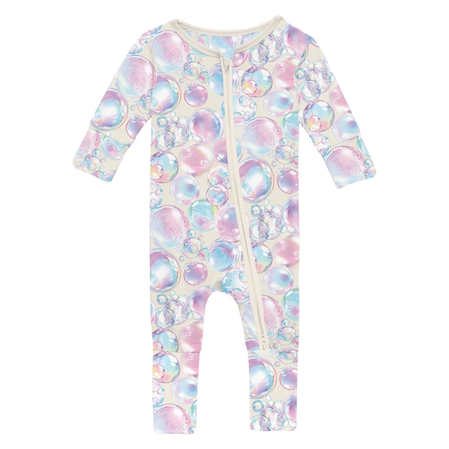 KicKee Natural Bubbles | Print Convertible Coverall
