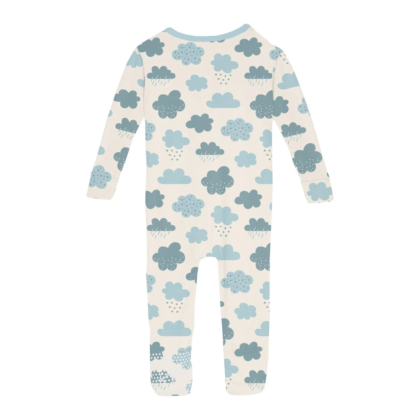 KicKee Natural Cloudy Sky | Print Convertible Coverall