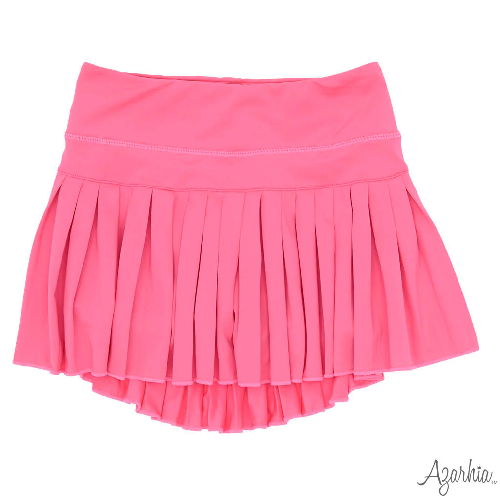 Azarhia Neon Pink | Mini Pleated Skort