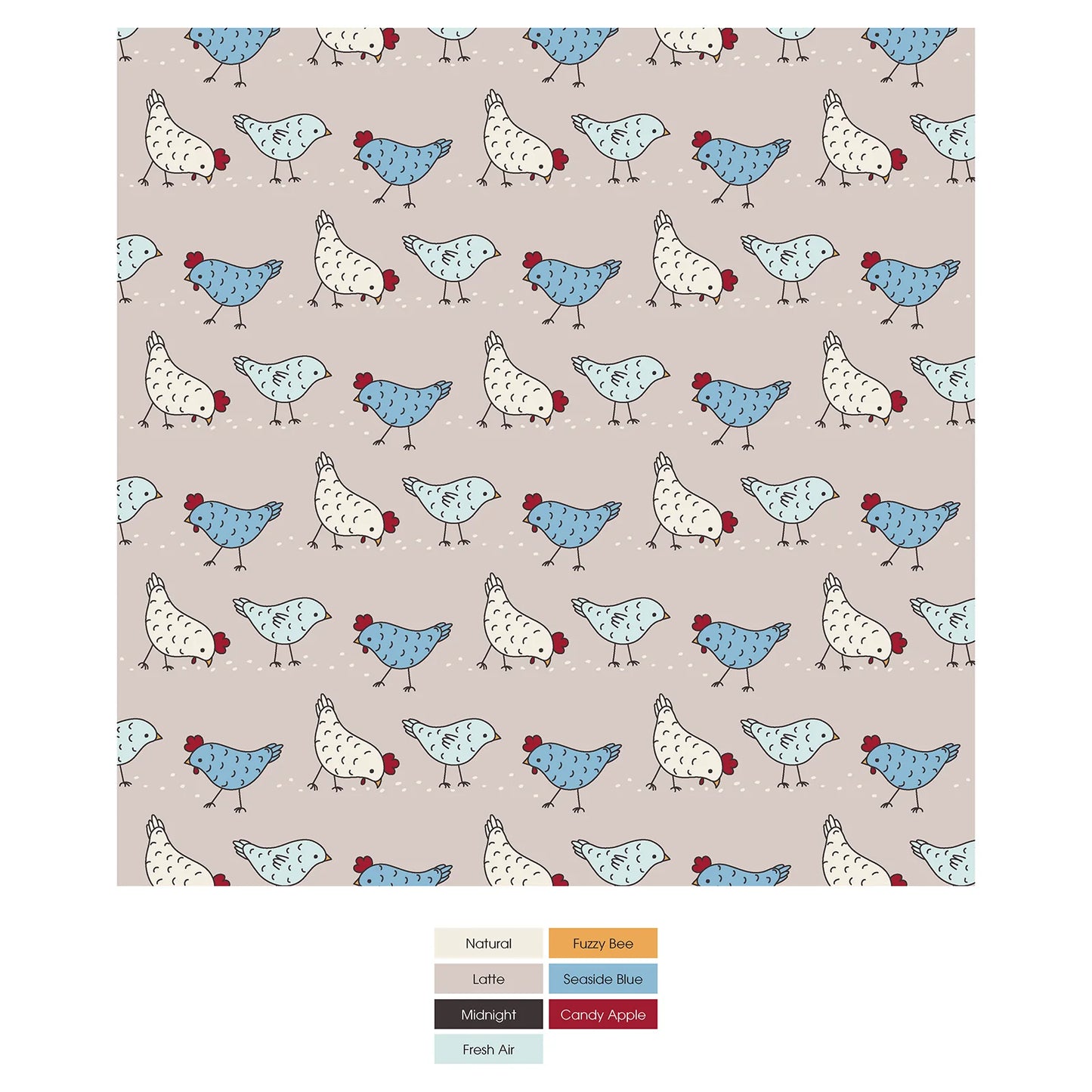 Kickee Latte Chickens | Print Boxer Brief