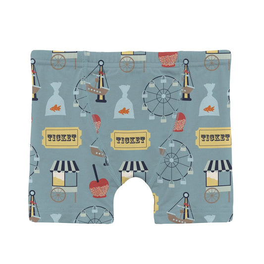 Kickee Stormy Sea Fall Fair | Print Boxer Brief