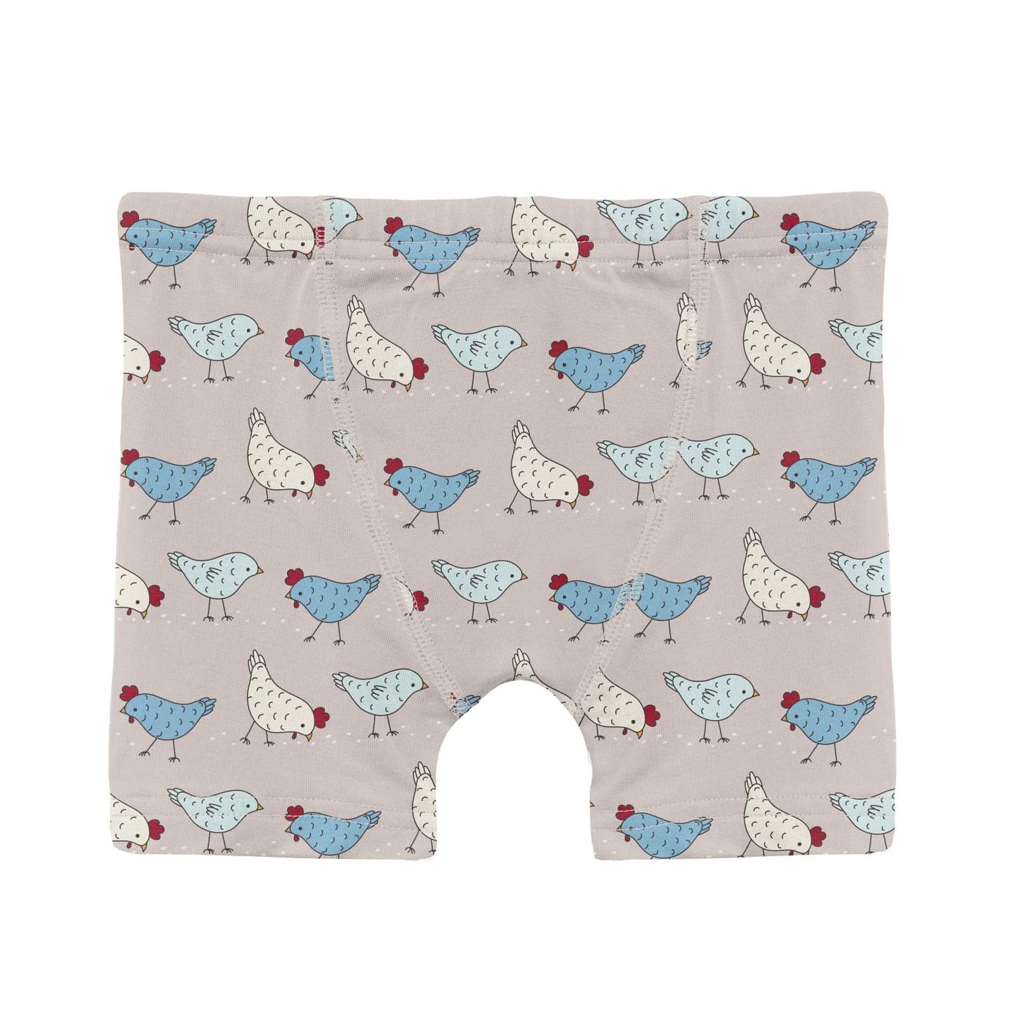 Kickee Latte Chickens | Print Boxer Brief