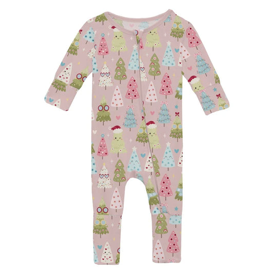KicKee Baby Rose Cute Trees | Print Convertible Coverall