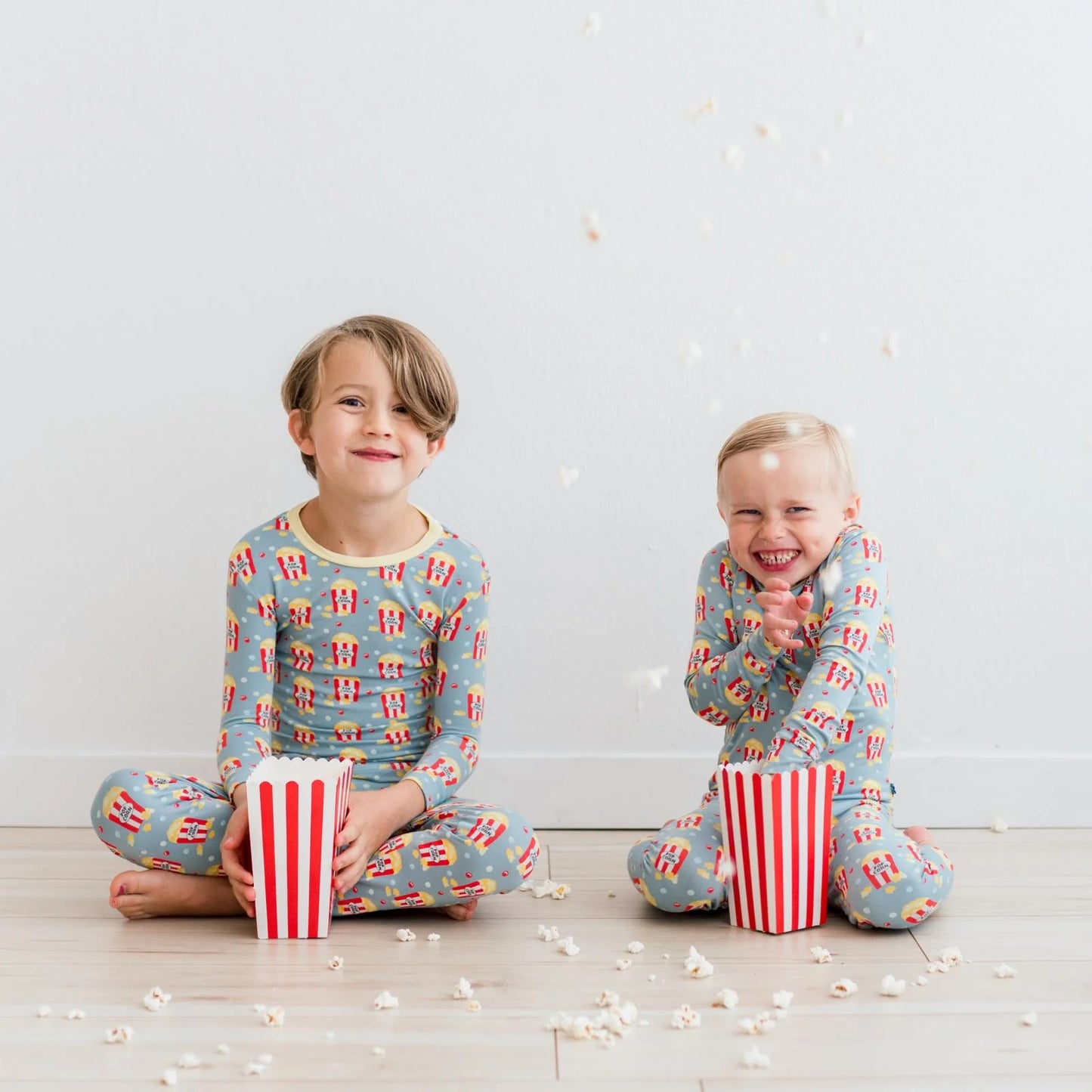 KicKee Stormy Sea Movie Night | Print Long Sleeve PJ Set