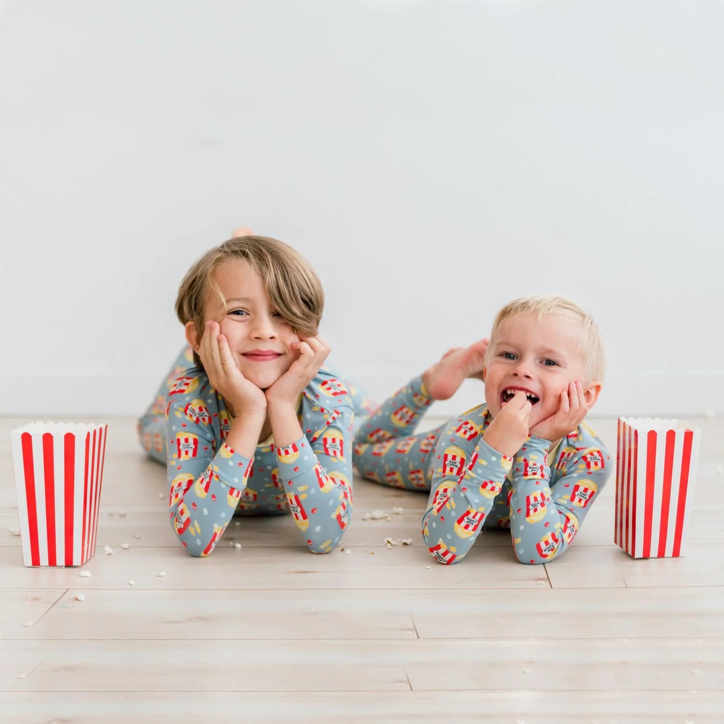 KicKee Stormy Sea Movie Night | Print Long Sleeve PJ Set