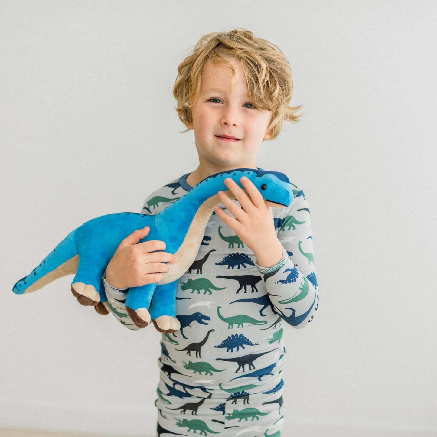 KicKee Dove Dino Museum | Print Long Sleeve PJ Set