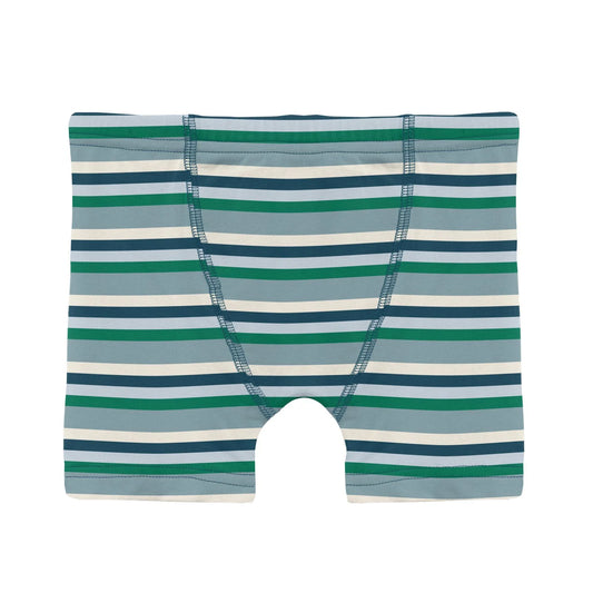 Kickee Stormy Sea Stripe | Print Boxer Brief