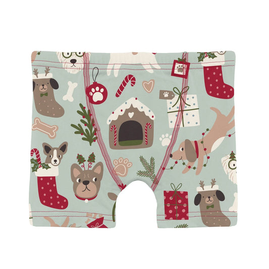 KicKee Aloe Christmas Dogs | Print Boxer Brief