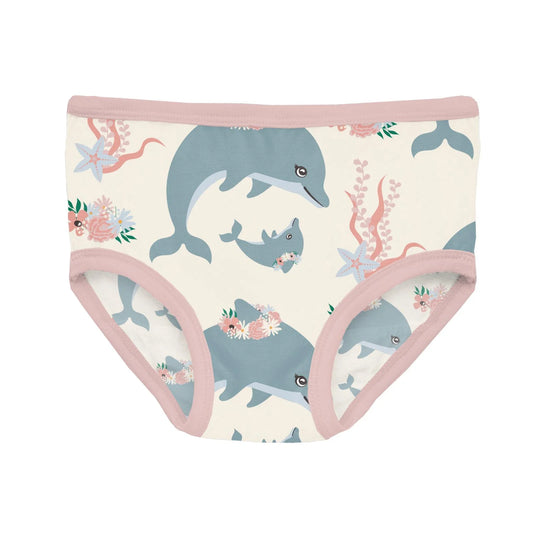 Kickee Natural Dolphins | Print Underwear