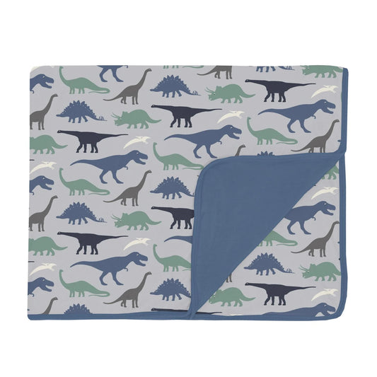 KicKee Dove Dino Museum | Print Toddler Blanket