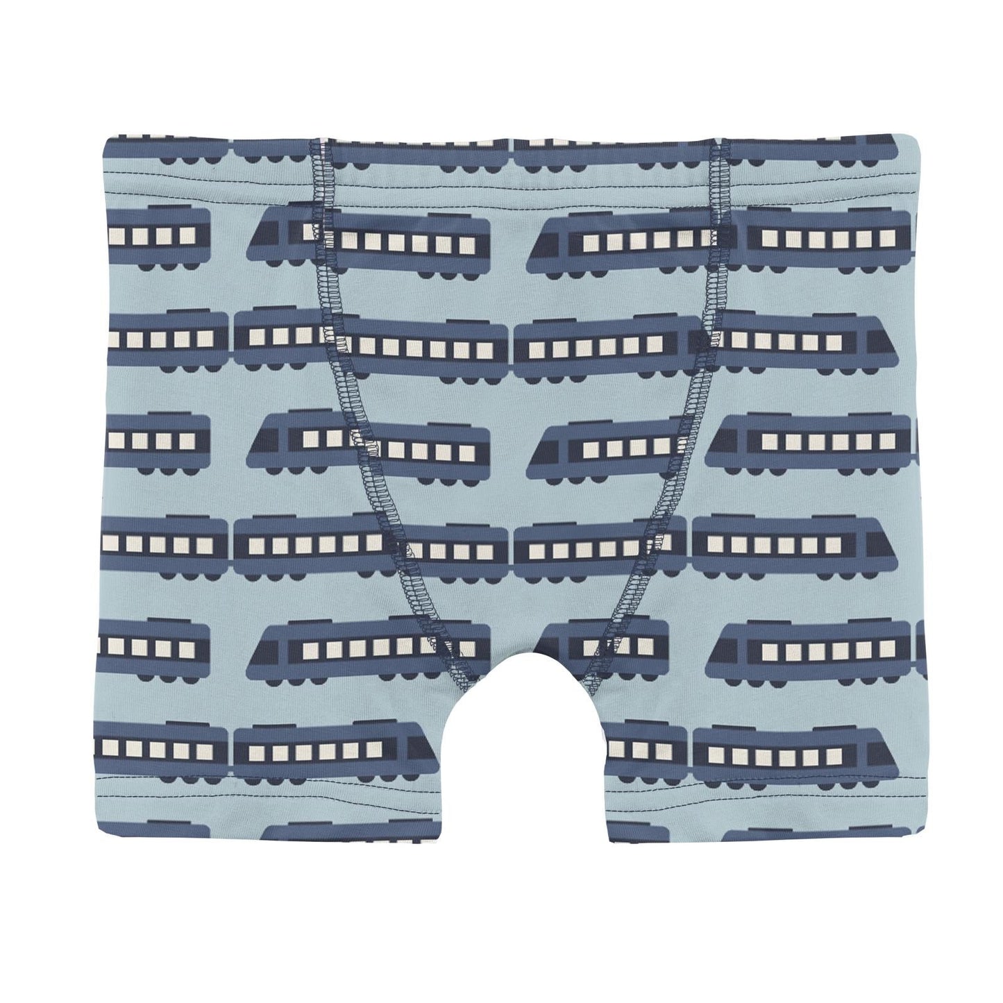 KicKee Spring Sky London Trains | Print Boxer Brief