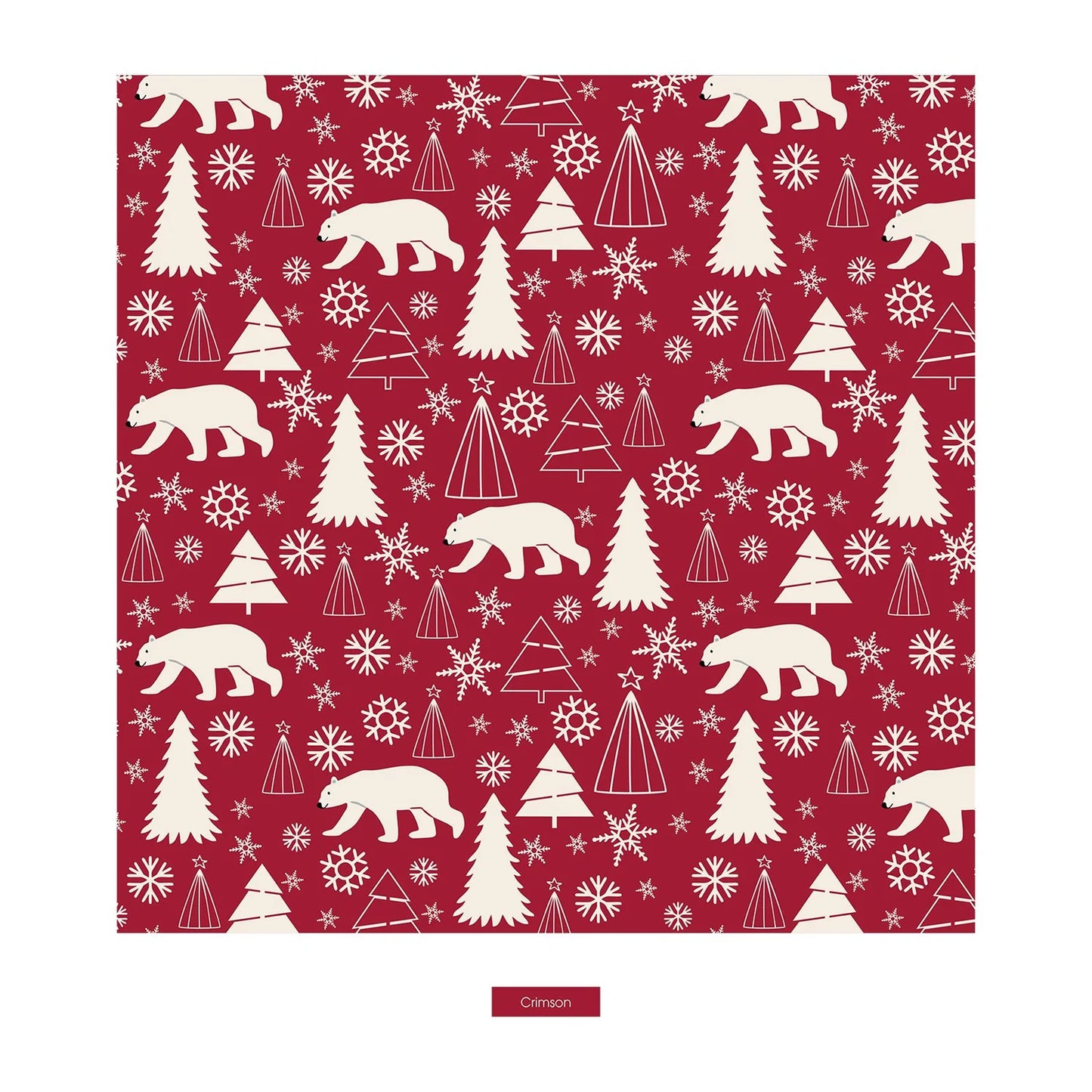 KicKee Crimson Polar Bear | Print Footie With 2 Way Zipper